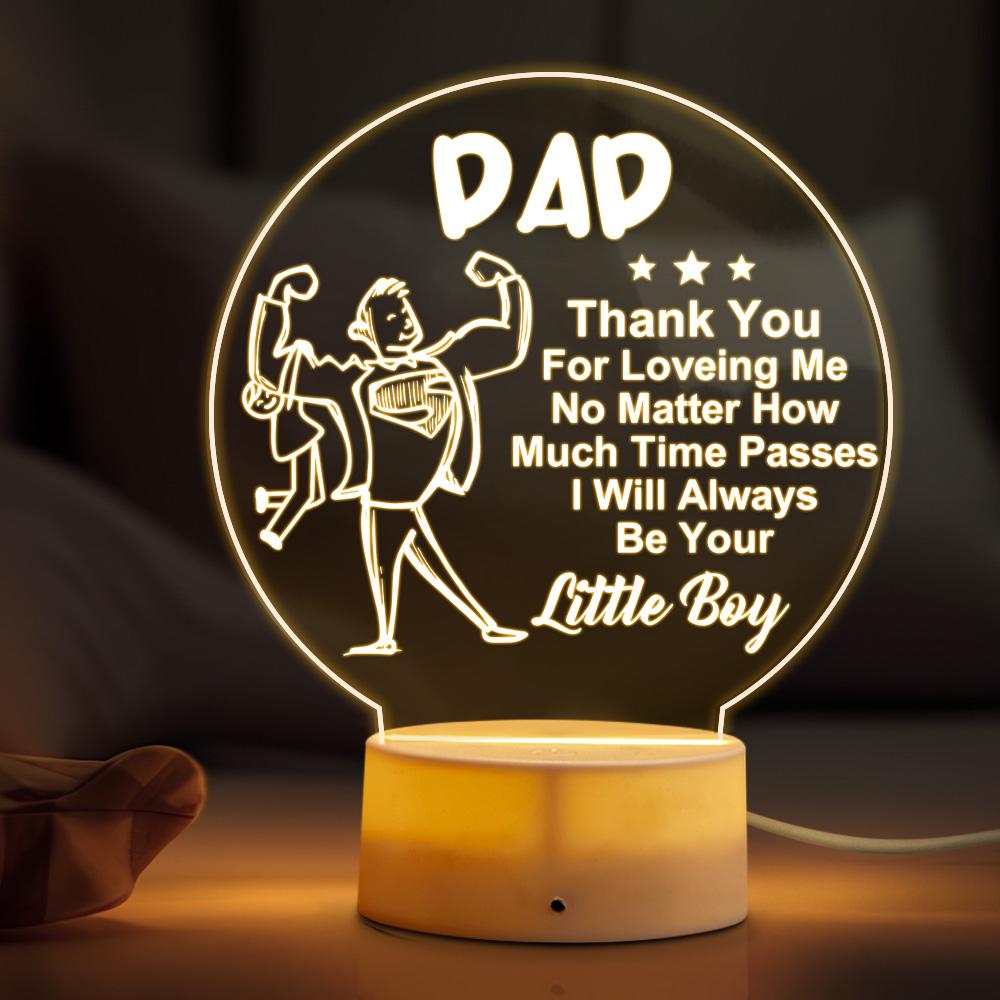 Regalos para papá de hija e hijo: luz de noche para el cumpleaños de papá, regalos para papá para el Día del Padre