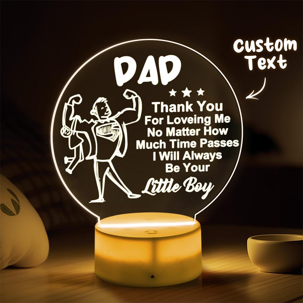 Regalos para papá de hija e hijo: luz de noche para el cumpleaños de papá, regalos para papá para el Día del Padre