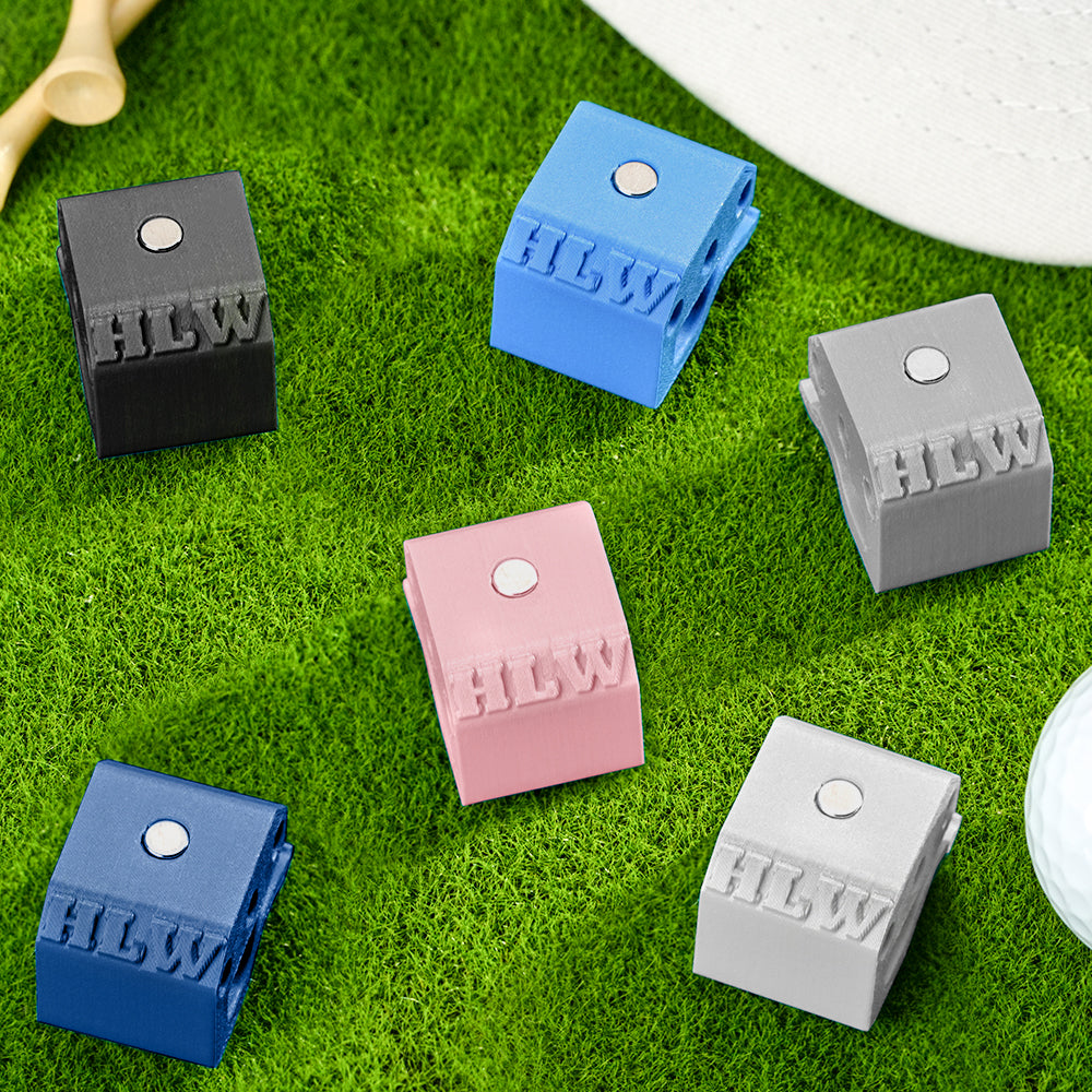 Marcador de pelota de golf magnético personalizado con impresión 3D, clip para gorra, soporte para tees de golf, regalo para amantes del golf.
