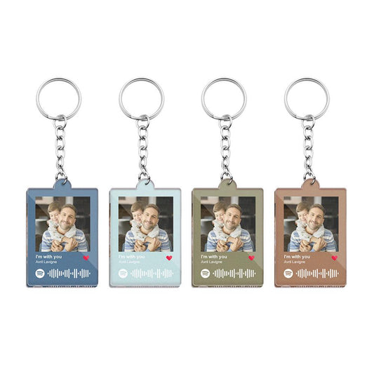 Llavero del Día del Padre, llavero de color personalizado, llavero grabado para papá