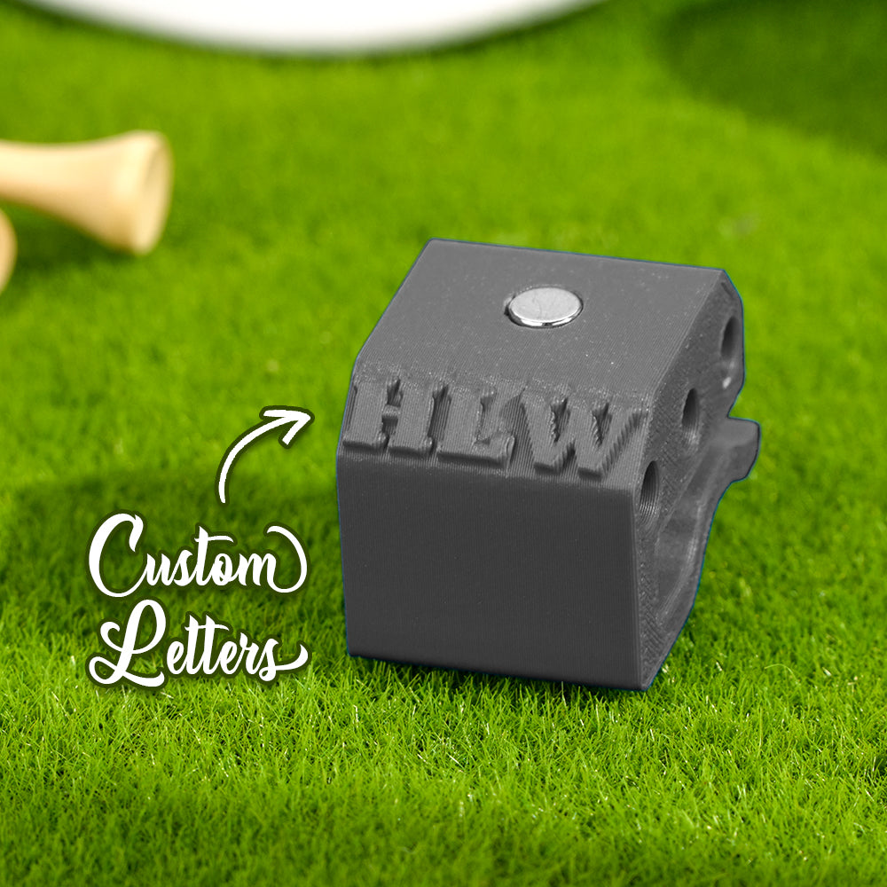 Personalized 3D Printed Magnetic Golf Ball Marker Hat Clip Golf Tees Holder Gift for Golf Lovers